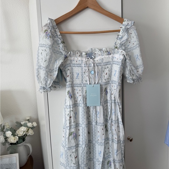 Hill House Home Scarlett Nap Dress in White Floral Patchwork - Picture 5 of 8